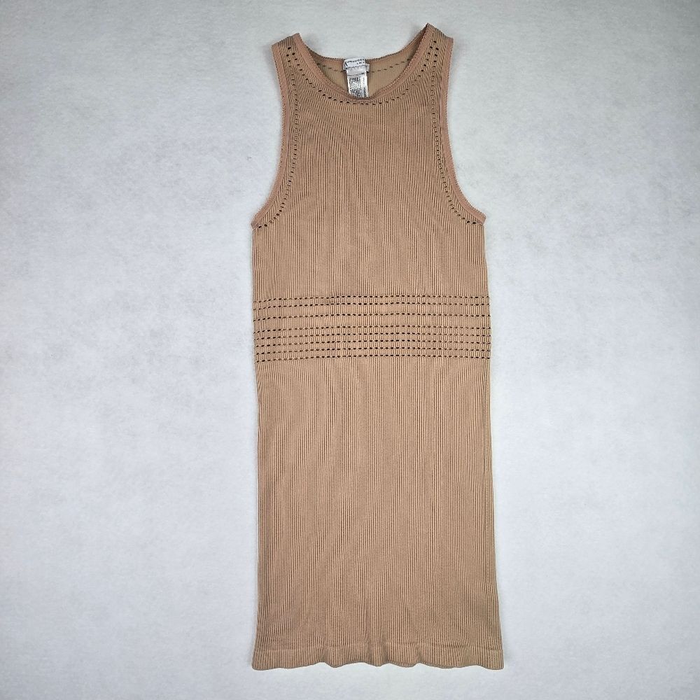 Zara Ribbed Eyelet Sleeveless Dress XS-S